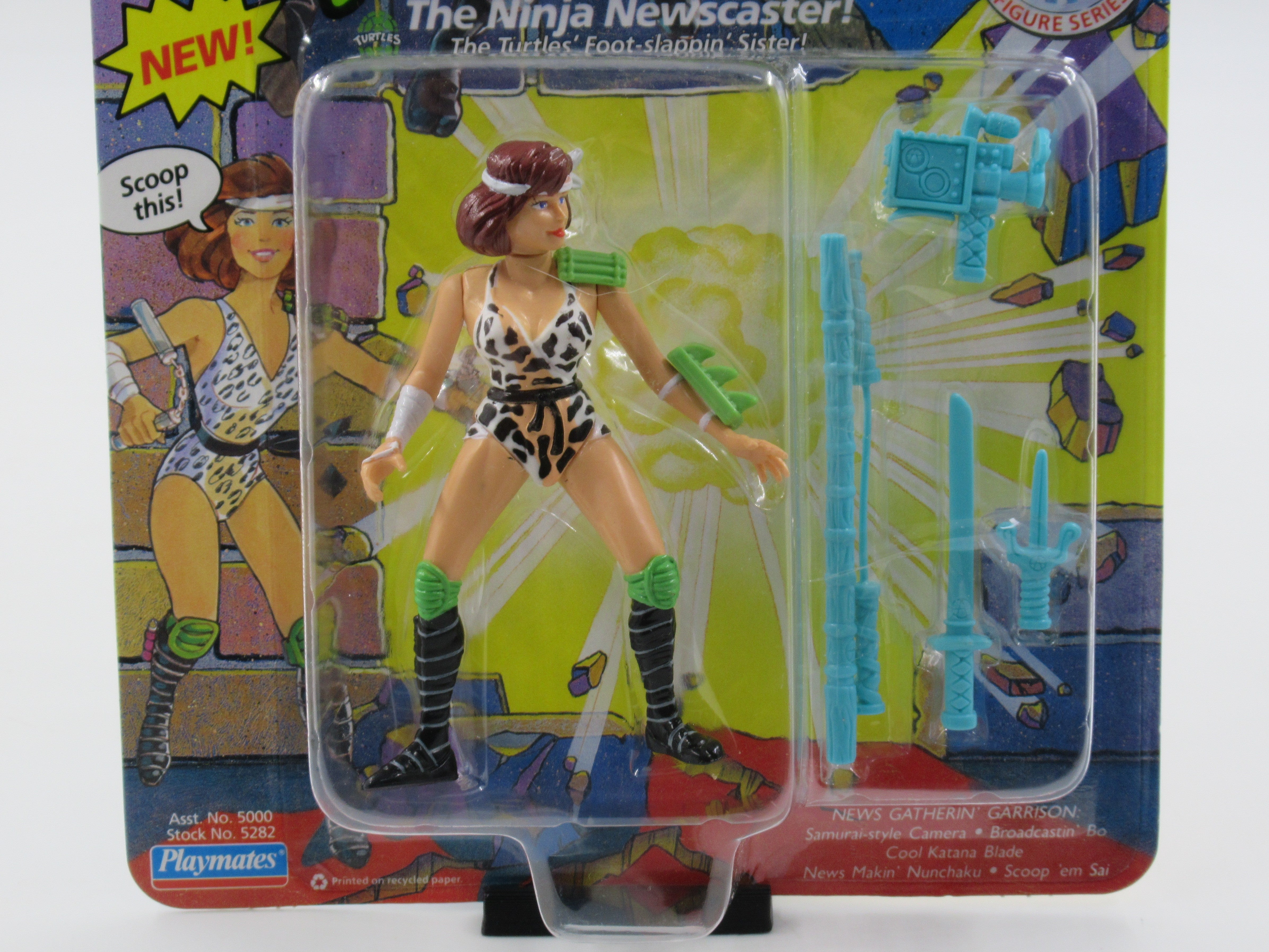 Teenage Mutant Ninja Turtles April O'Neil 5th Anniversary Set of 3 Figures TMNTs - Playmates (1992)